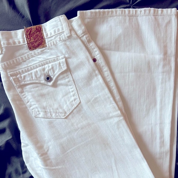 Lucky's Dungarees Jeans (White) - Picture 2 of 9